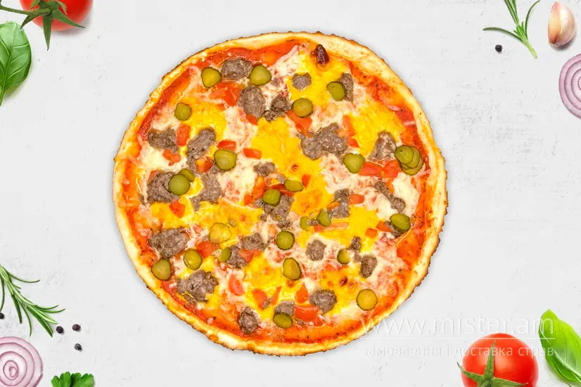 Піца "Чізбургер" 40 см - "Хочу Sushi-Pizza & Grill" в Сумах фото