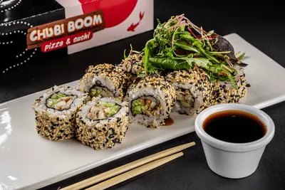 Каліфорнія максі з вугрем в кунжуті TREBA Pizza & Sushi undefined фото
