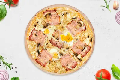 Піца "Карбонара" з сирним бортиком Хочу Sushi-Pizza & Grill undefined фото