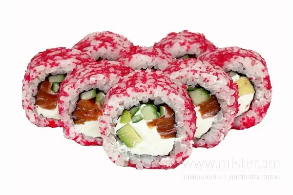 Рол "Каліфорнія" з лососем в масаго - "Pizza & Sushi" в Умані фото