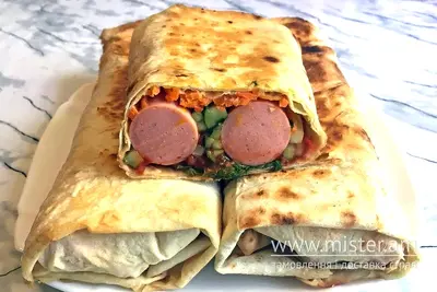 Хот-дог з двома молочними сосисками Makko BBQ undefined фото
