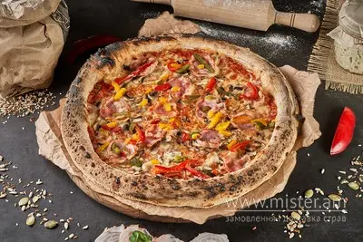 Піца житня "Грибна з беконом" 30 см Treba Pizza undefined фото