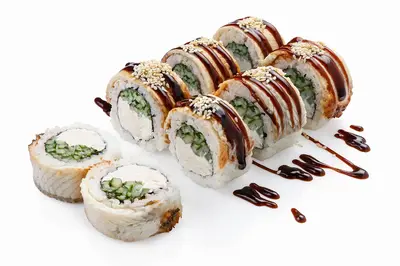 Philadelphia Eel with Cucumber Tomo Food undefined photo