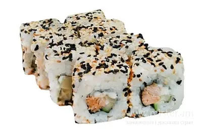 Рол "Каліфорнія" зі смаженим лососем Pizza & Sushi undefined фото