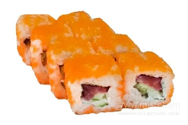 Рол "Каліфорнія" з тунцем в масаго - "Pizza & Sushi" в Умані фото