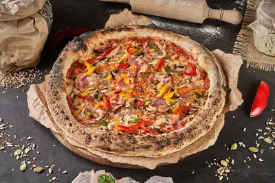 Грибна з беконом піца житня TREBA Pizza & Sushi undefined фото