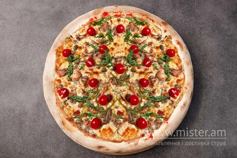 Піца "Салмон" 45 см - "Rock it pizza&sushi" в Полтаві фото 