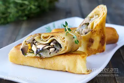 Млинці з грибами та сиром Xodak undefined фото