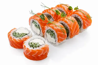 Philadelphia Salmon with Cucumber Tomo Food undefined photo