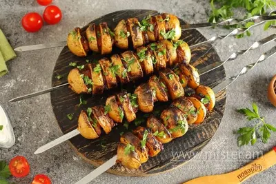 Картопля з підчеревиною на мангалі Makko BBQ undefined фото