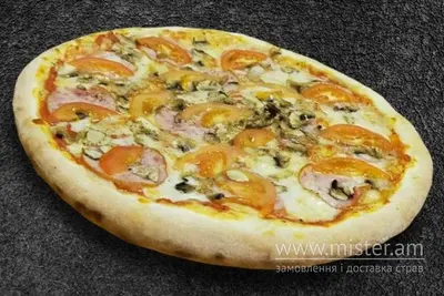 Піца "Грибна з шинкою" 30 см La Pizza undefined фото