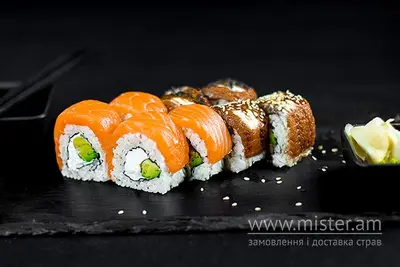 Рол "Філадельфія" з вугрем і лососем 50/50 Sushi-Pizza by La Spezia (вул.Харківська, 5/1) undefined фото
