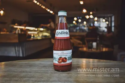 Сік "Galicia" томатний з м`якоттю і сіллю Delikacia undefined фото