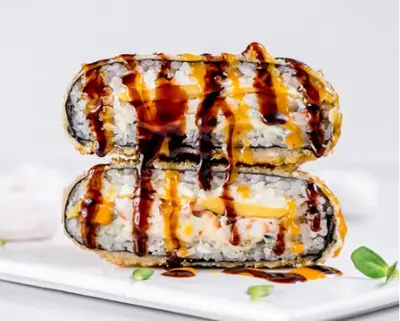 Суши бургер със скариди и сирене Дор Блу  ROKO FOOD undefined снимка