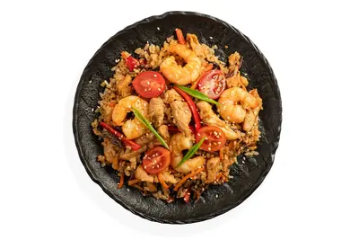 Tom Yum Rice with Shrimp & Chicken (Wok) Tomo Food undefined photo