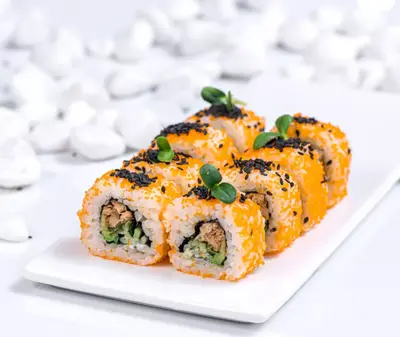 Калифорния със пържена сьомга  ROKO FOOD undefined снимка