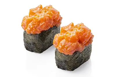Spicy Salmon Gunkan (2 pcs) Tomo Food undefined photo