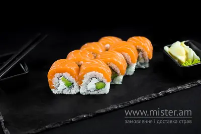 Рол "Філадельфія" з лососем і авокадо Sushi-Pizza by La Spezia (вул.Харківська, 5/1) undefined фото
