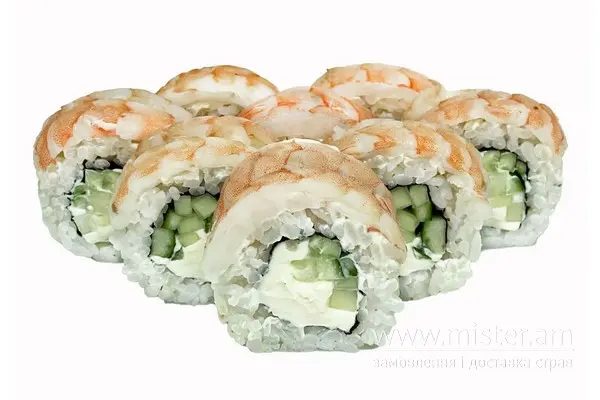 Рол "Філадельфія" з креветками - "Pizza & Sushi" в Умані фото 