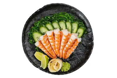 Shrimp Sashimi Tomo Food undefined photo
