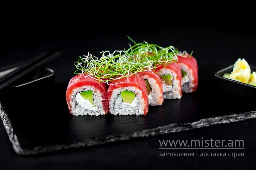 Рол "Філадельфія" з тунцем Преміум - "Sushi-Pizza by La Spezia (вул.Харківська, 5/1)" в Сумах фото 