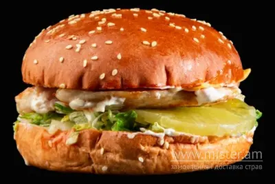 Бургер з курячим філе обсмаженим на грилі MANGAL undefined фото