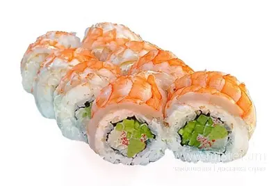 Рол "Філадельфія делюкс з креветками Pizza & Sushi undefined фото