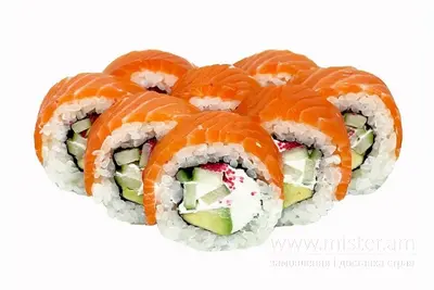Рол "Філадельфія делюкс" з лососем Pizza & Sushi undefined фото